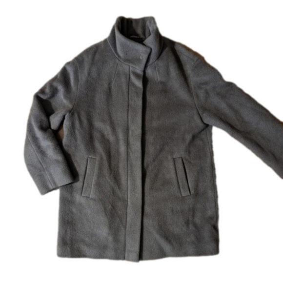 Basler Jackets & Blazers - Basler grey winter jacket size 42 XL 14 wool mohair pea coat length